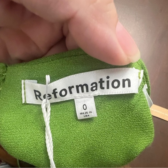 NWT Reformation Tasha Halter Dress in Saguaro Green – Size 0 - Picture 4 of 8